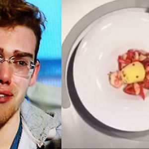 西班牙厨艺赛选手被评委骂哭 其作品“狮子吃大虾”的创意凉菜网上爆红