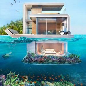 迪拜新式漂浮别墅 可享水陆双重梦幻美景