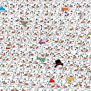 圣诞节一张拼图火爆朋友圈：你能从雪人里找到熊猫吗？